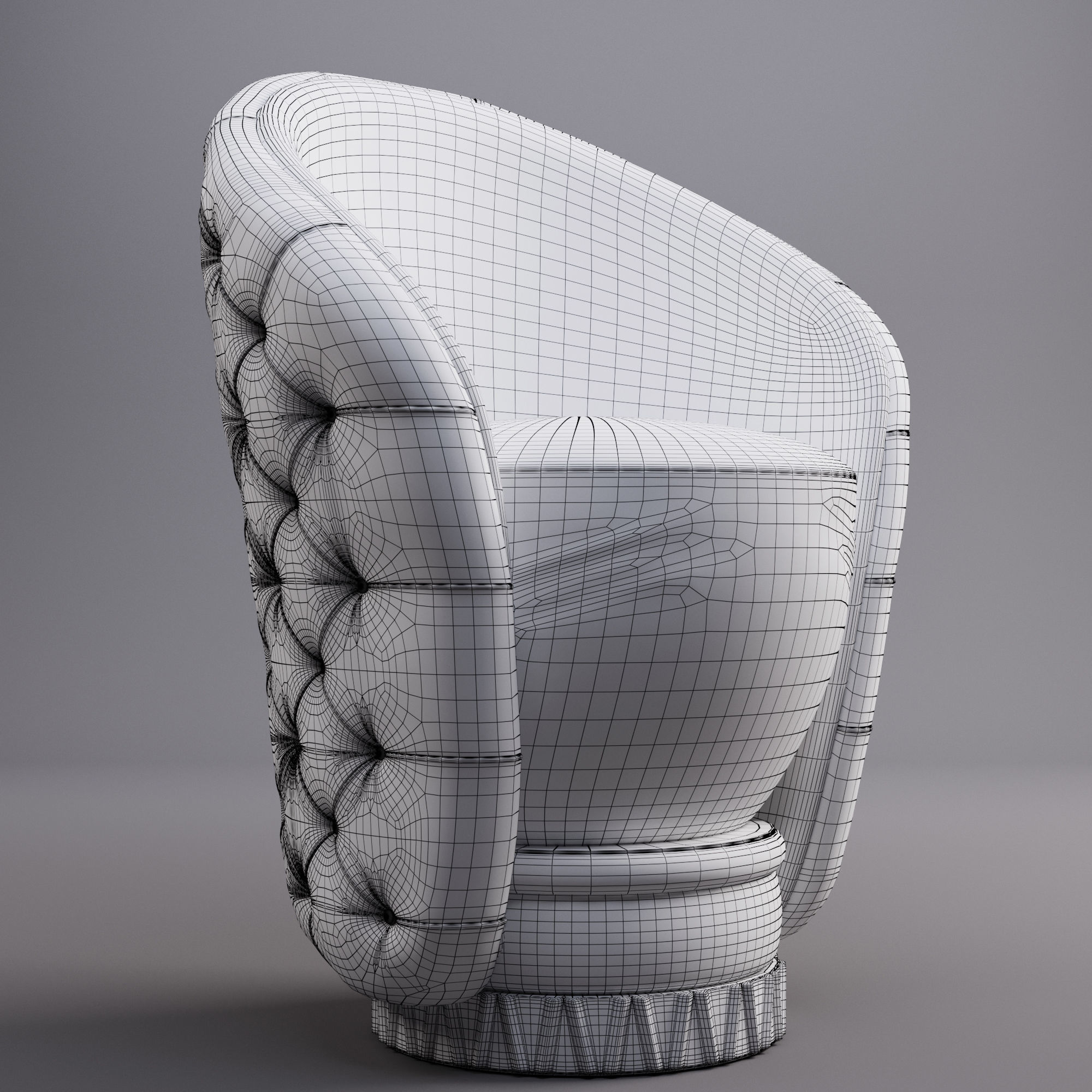 Vimercanti barstool 3D model_3