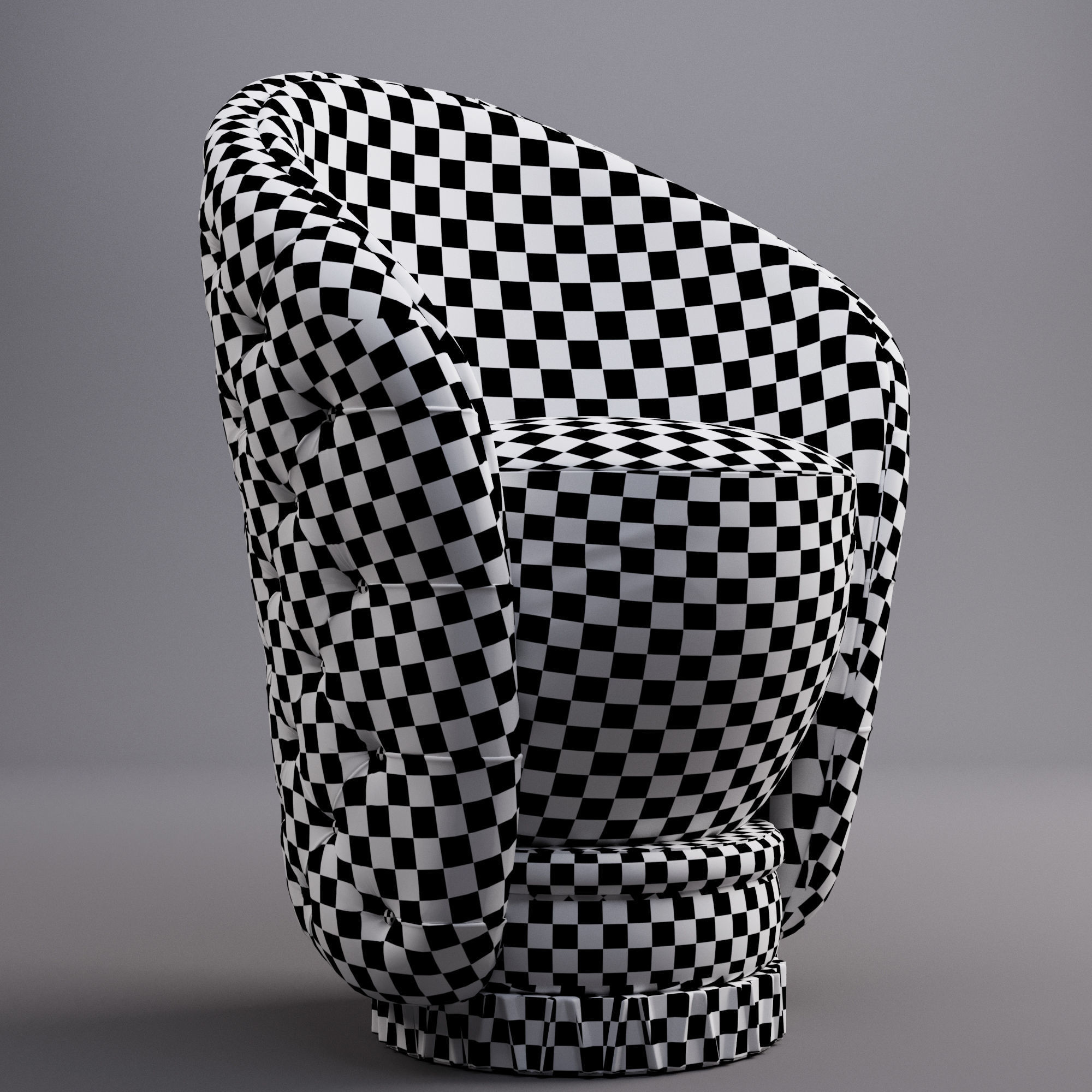 Vimercanti barstool 3D model_2