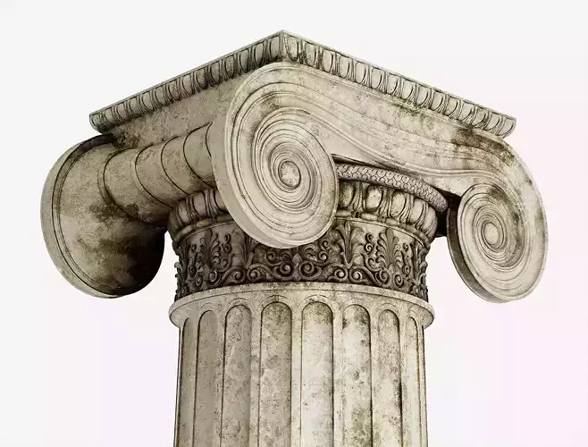 Column Greek Erechtheum 3D model Column Greek Erechtheum 3D model