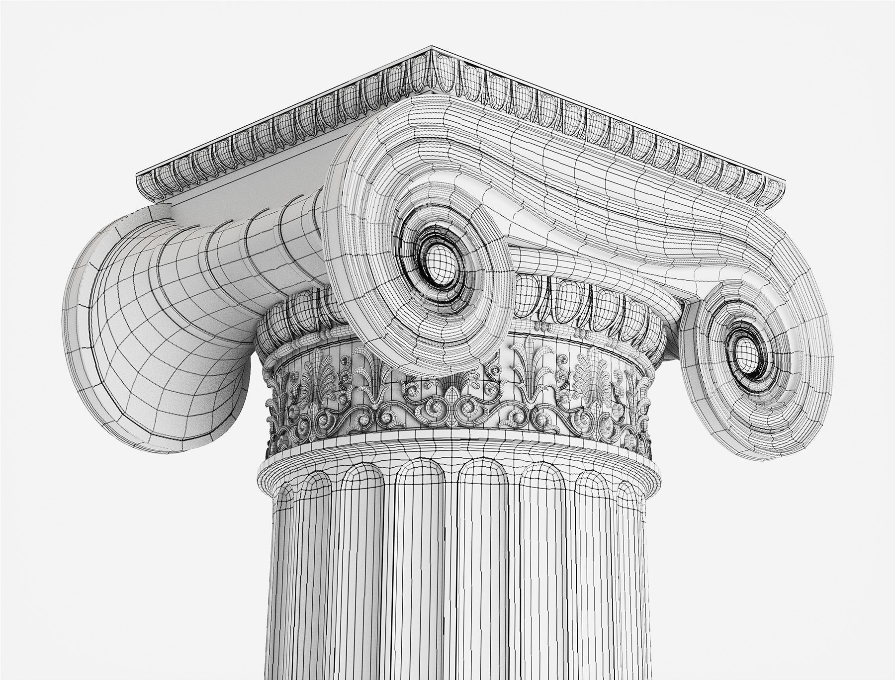 Column Greek Erechtheum 3D model_4