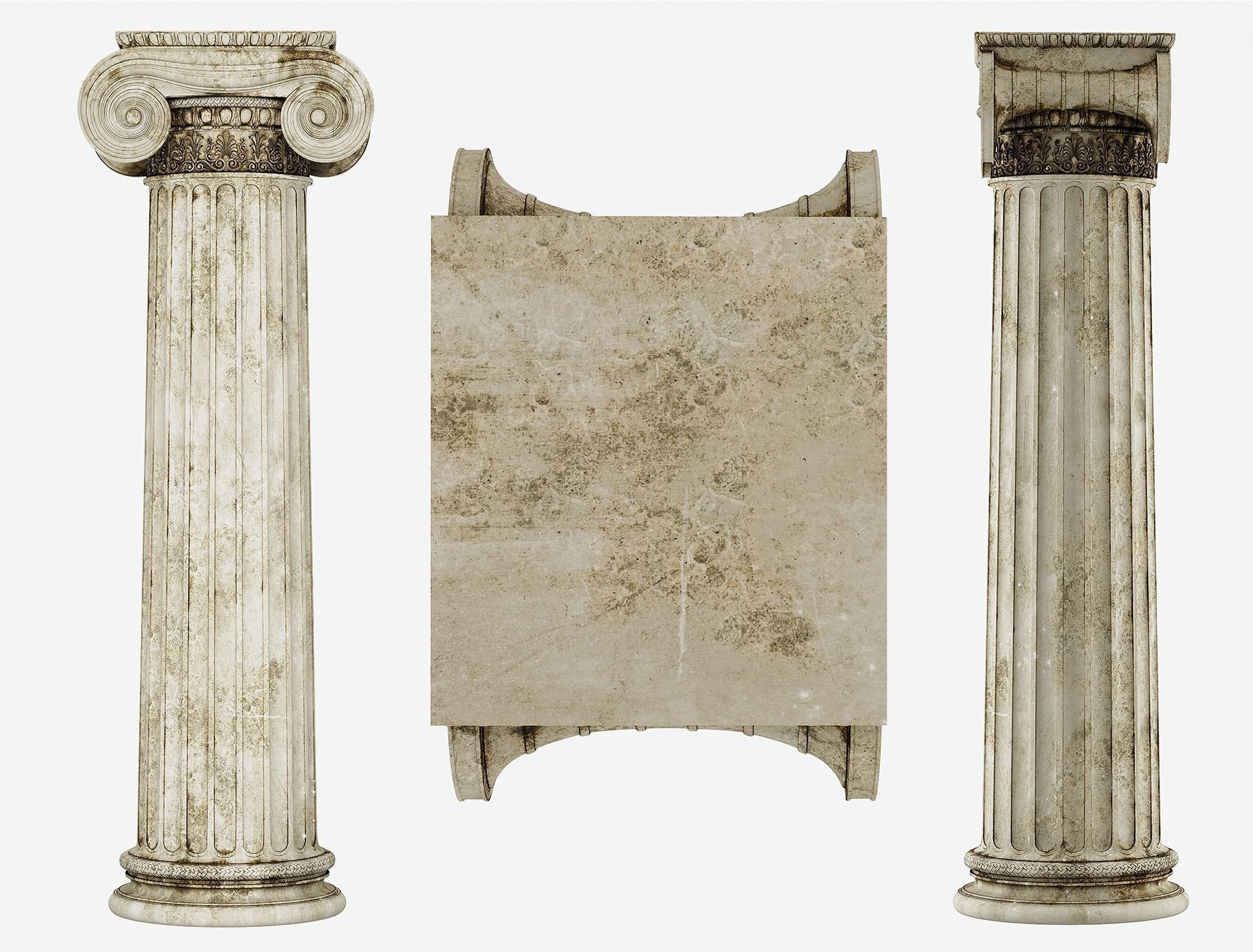 Column Greek Erechtheum 3D model_3