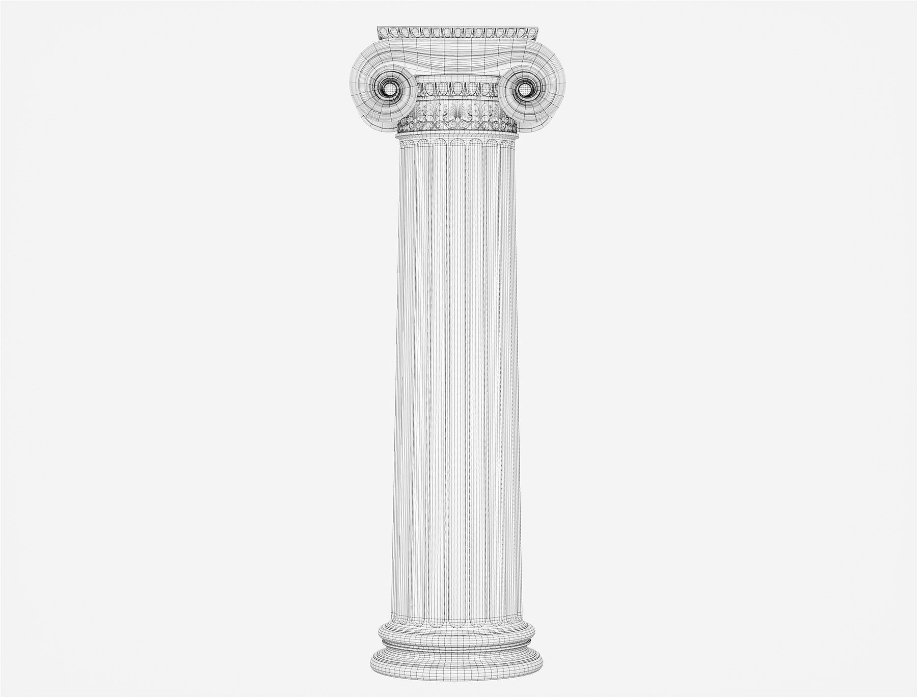 Column Greek Erechtheum 3D model_6
