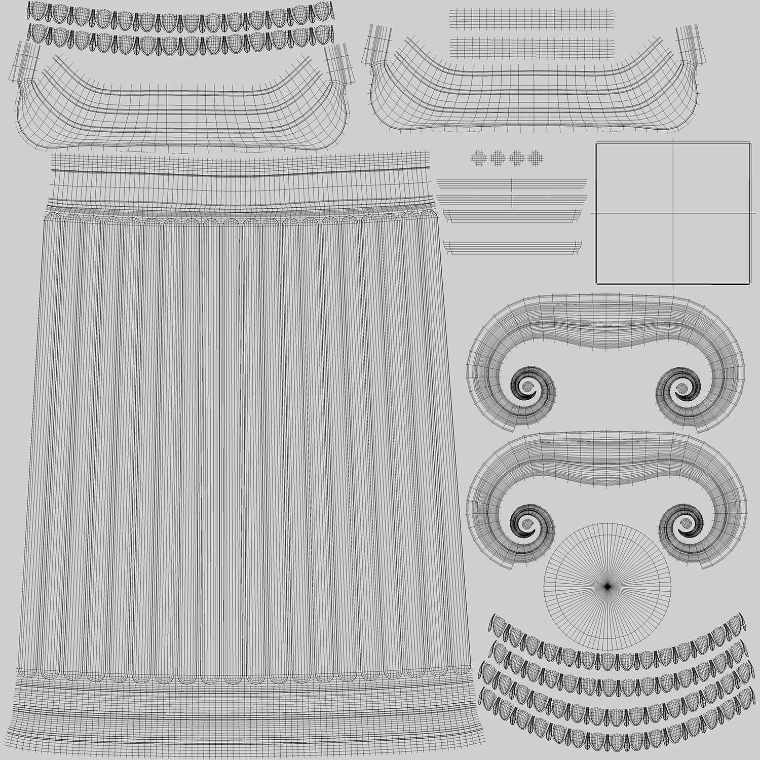 Column Greek Erechtheum 3D model_10