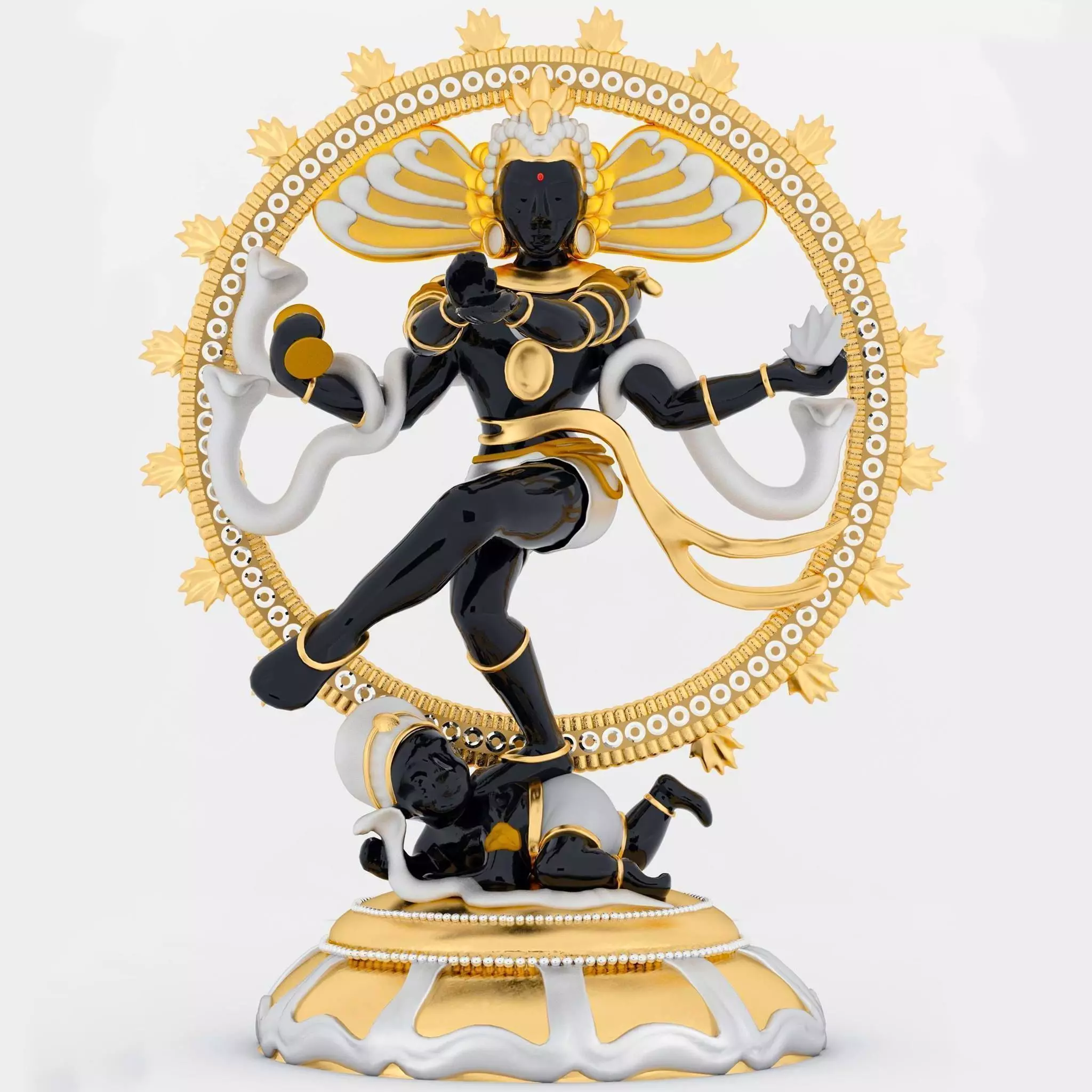God Shiva 3D model_0