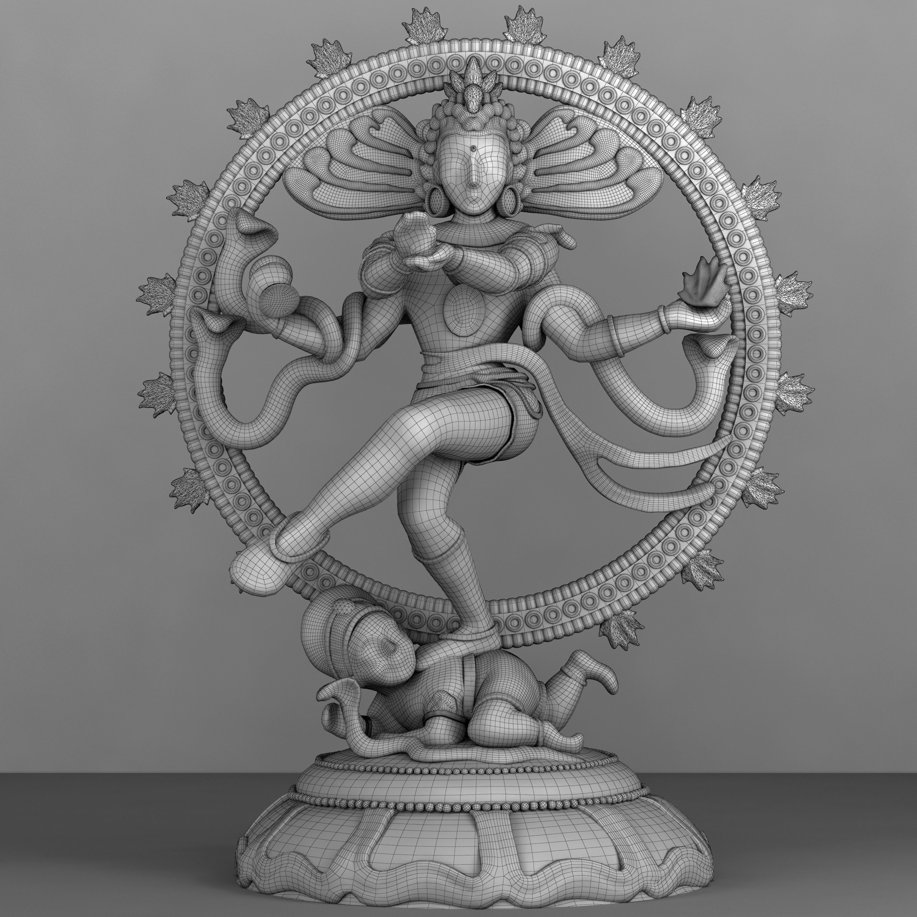 God Shiva 3D model_1