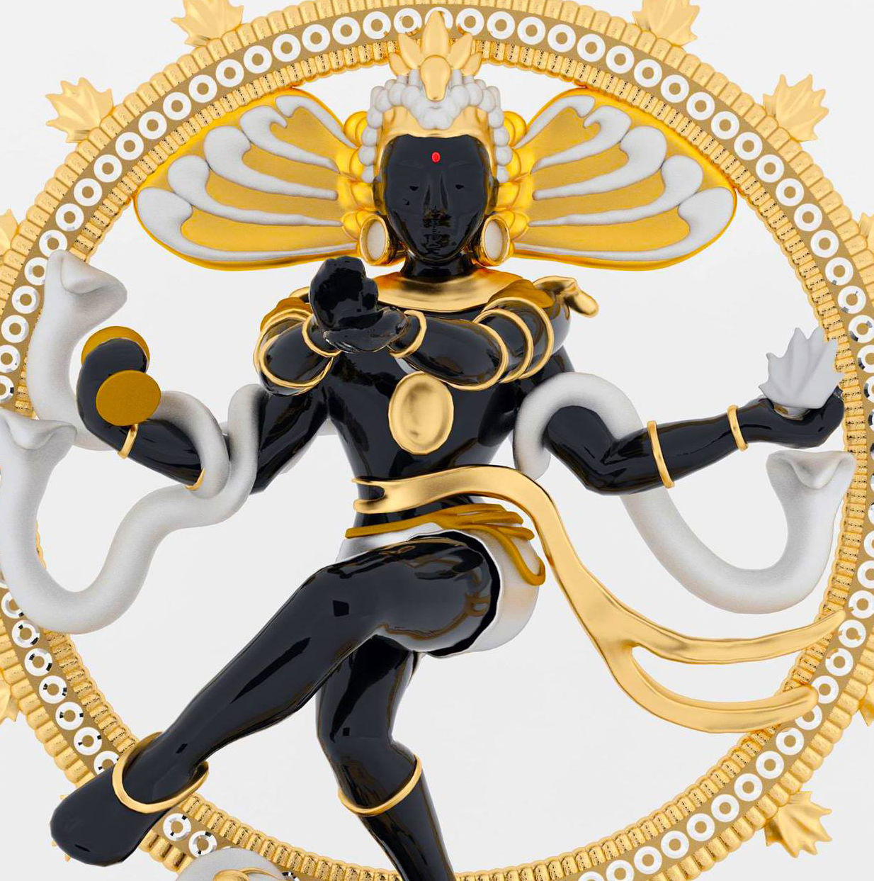 God Shiva 3D model_3