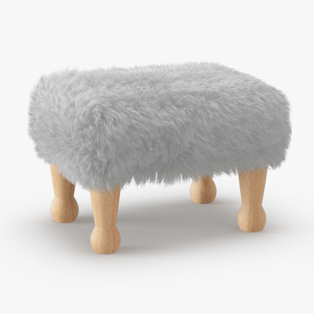 Angharad sheepskin footstool