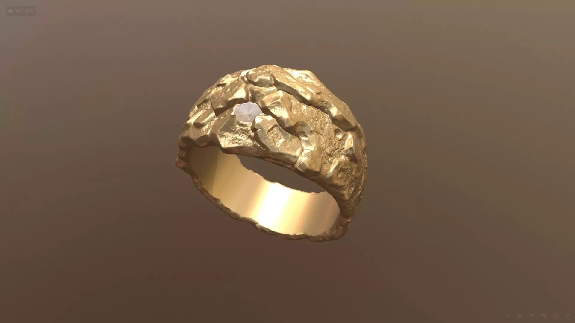 Golden Ring 3D print model_0