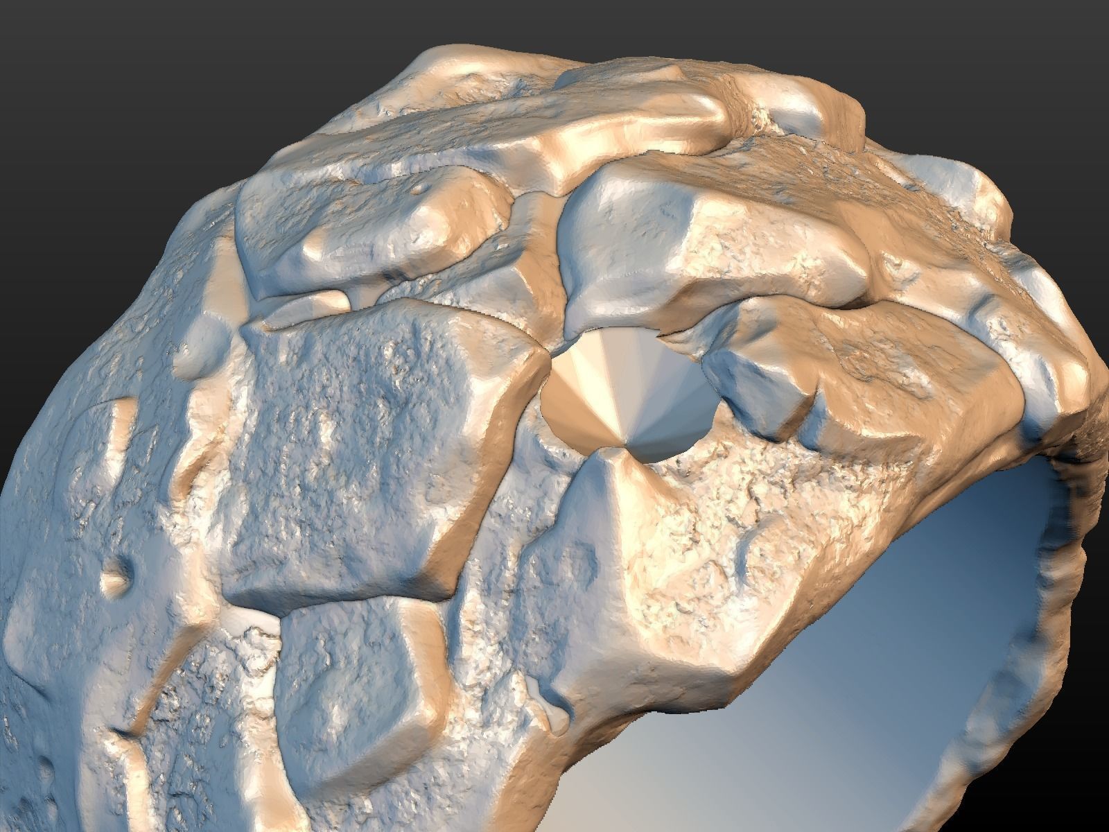 Golden Ring 3D print model_22