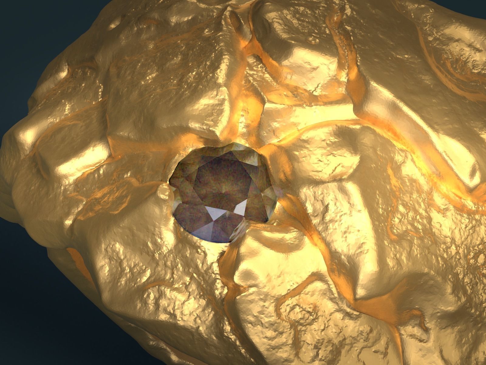 Golden Ring 3D print model_4