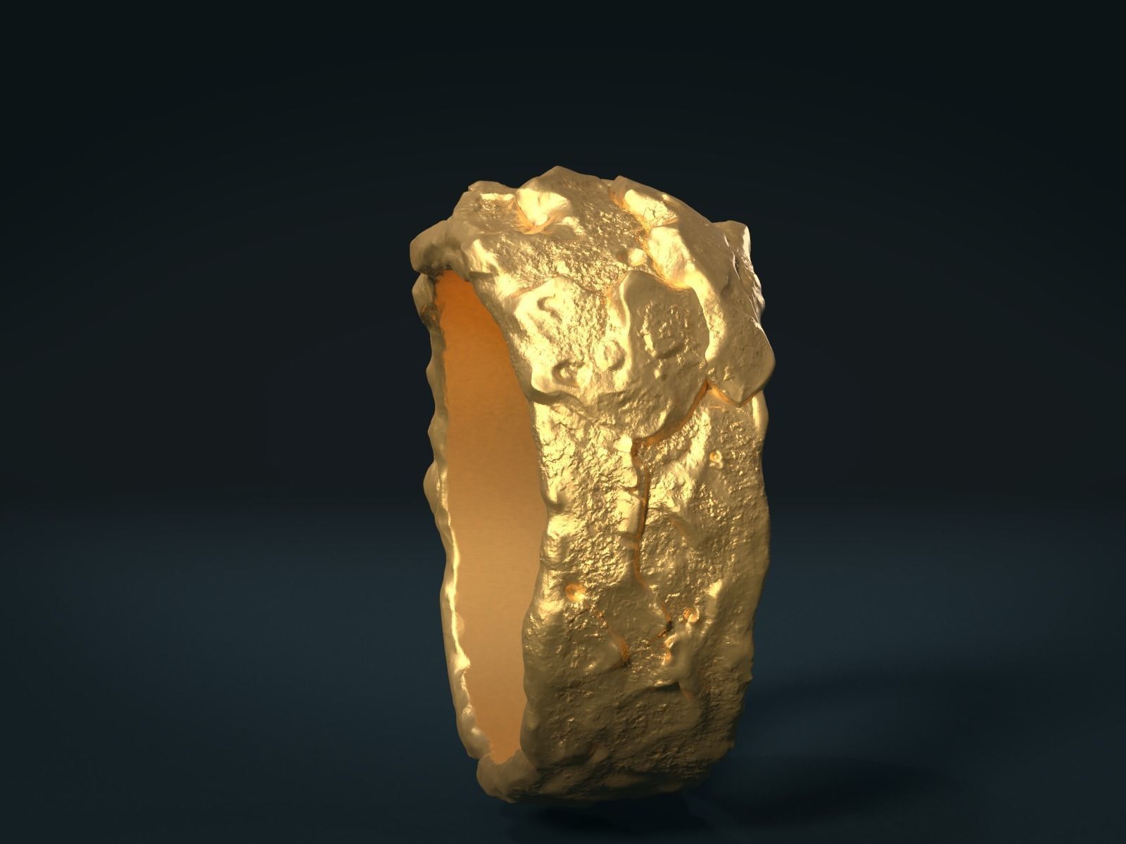 Golden Ring 3D print model_3