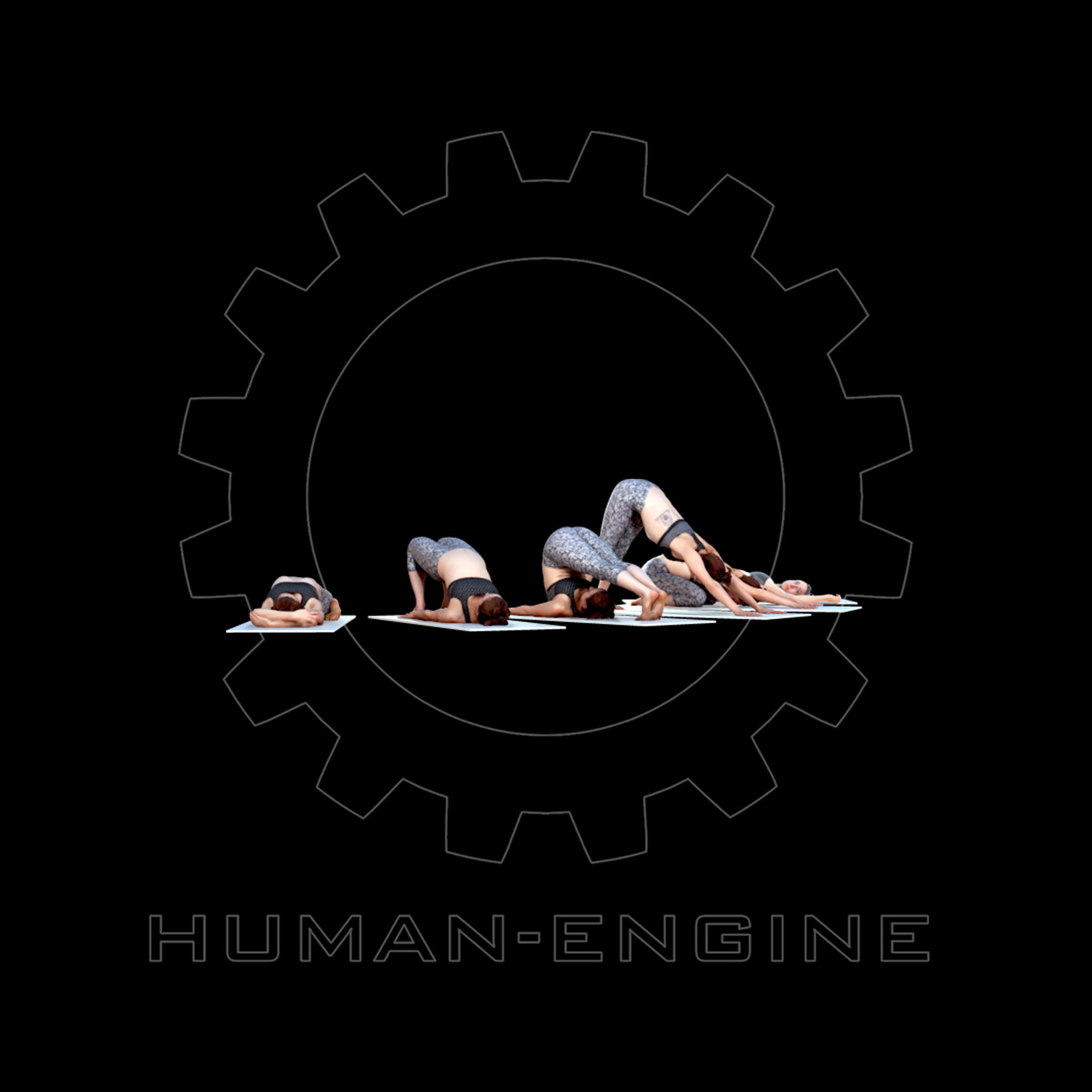 Various Yoga Female Poses with Mat 006 Bundle 3D model_2