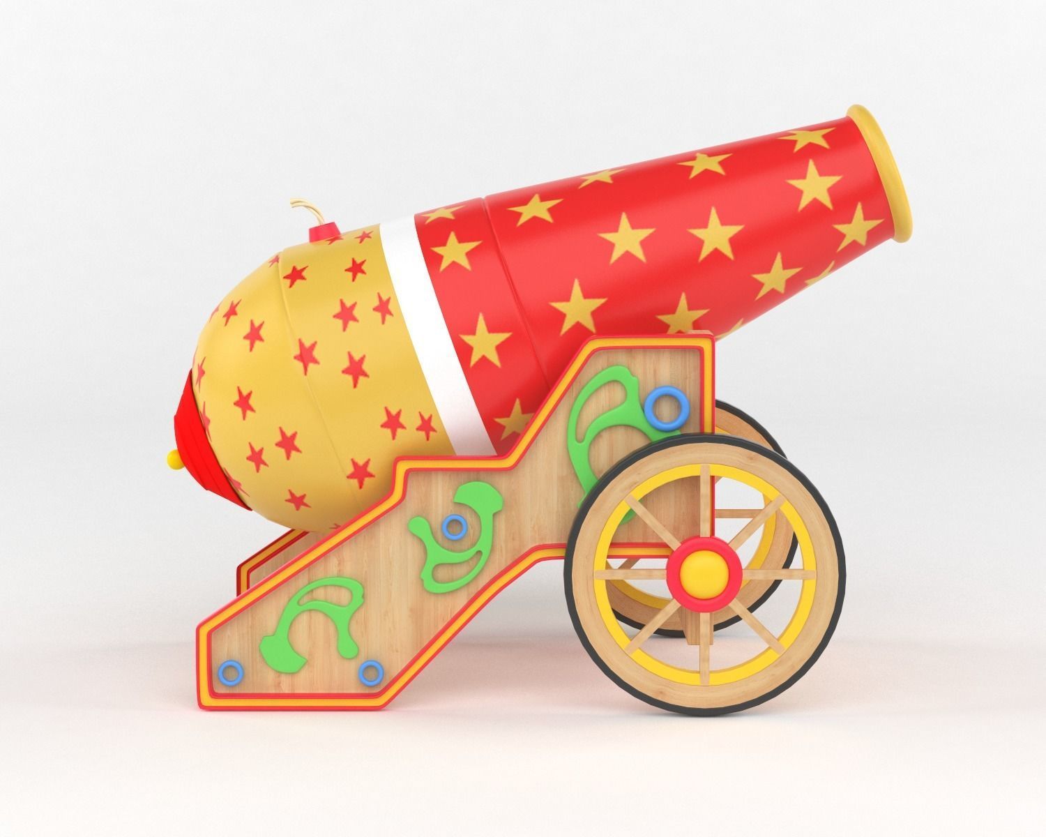 Circus Cannon 3D model_2