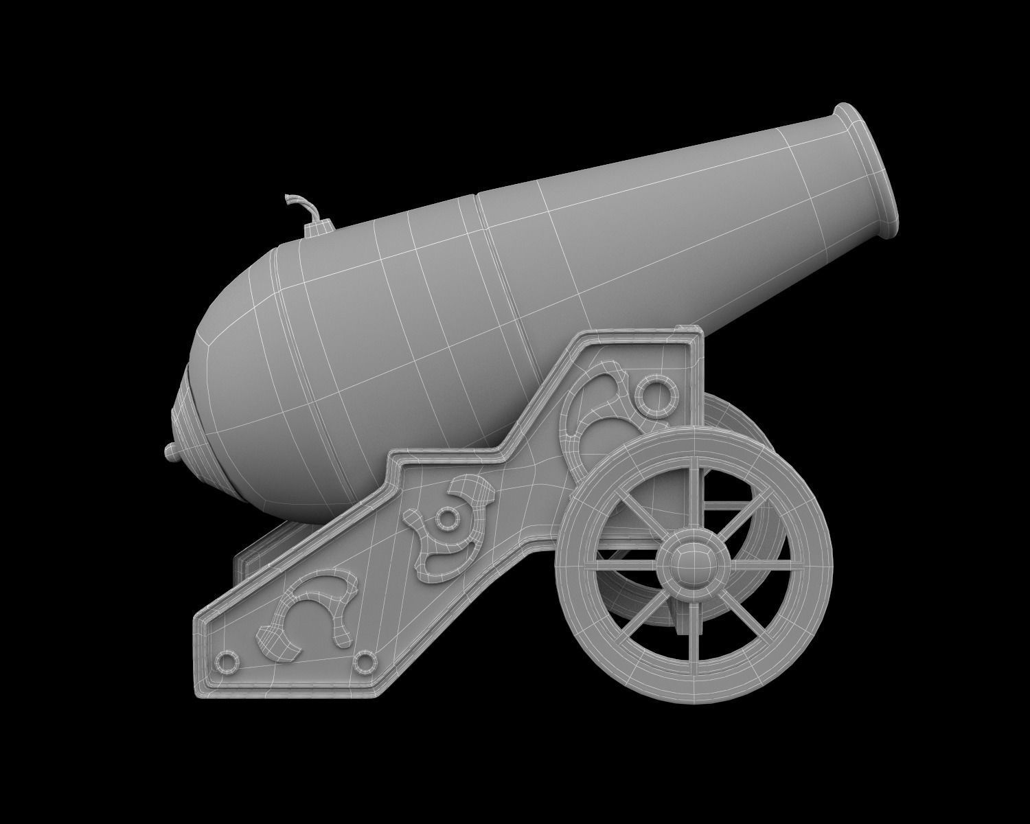 Circus Cannon 3D model_8