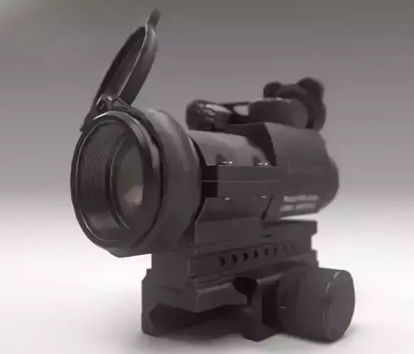 Aimpoint PRO Patrol Rifle Optic Low-poly 3D model