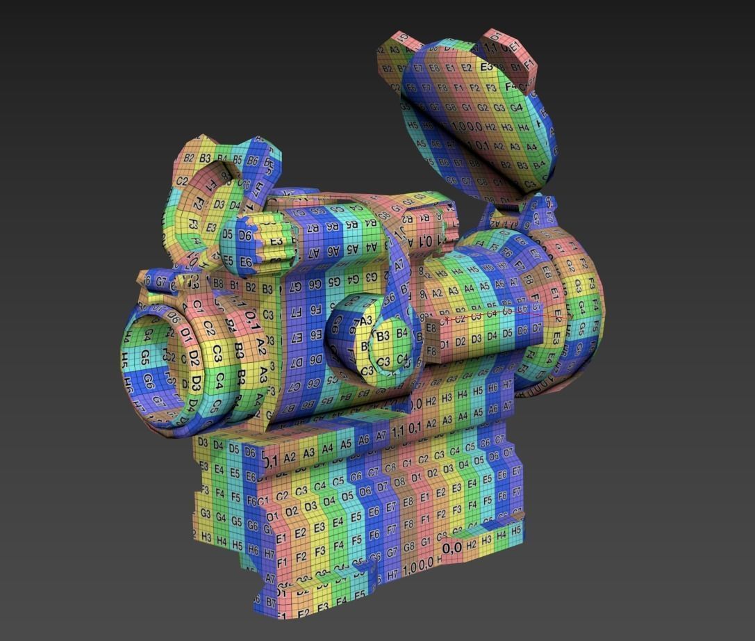 Aimpoint PRO Patrol Rifle Optic Low-poly 3D model_4