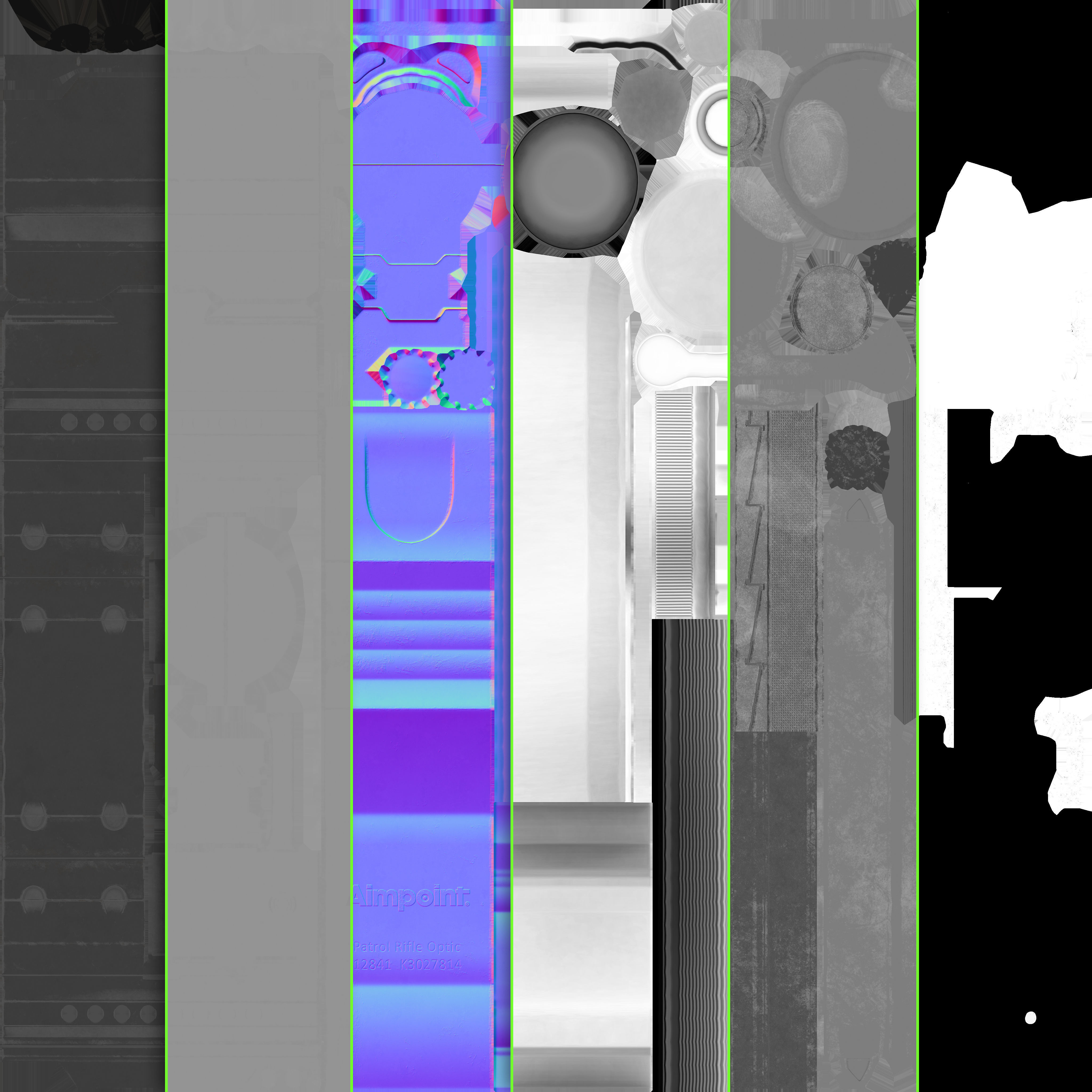 Aimpoint PRO Patrol Rifle Optic Low-poly 3D model_6