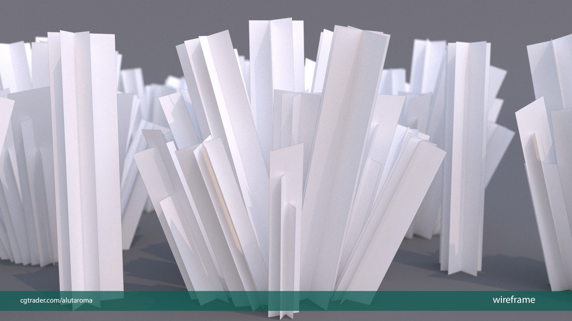 Lavender LOW POLY very detailed texture Low-poly 3D model_2