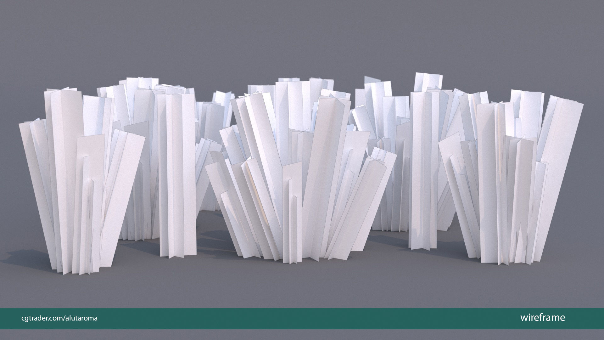 Lavender LOW POLY very detailed texture Low-poly 3D model_7