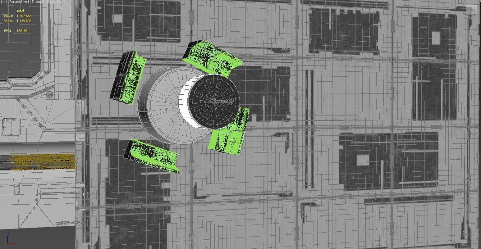 Scifi room 3D model_38