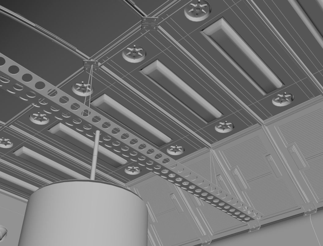 Scifi room 3D model_35