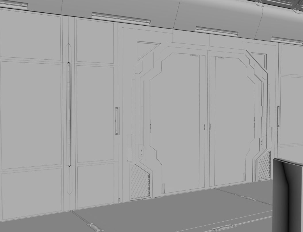 Scifi room 3D model_30