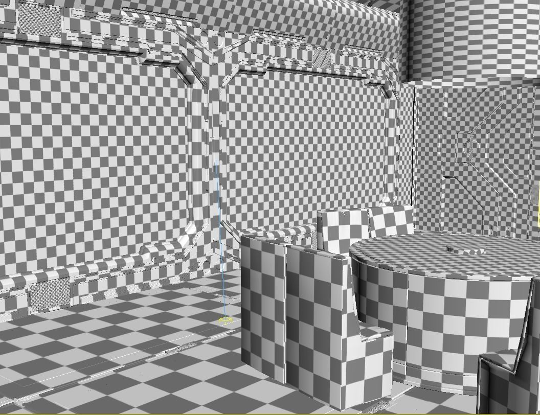 Scifi room 3D model_24