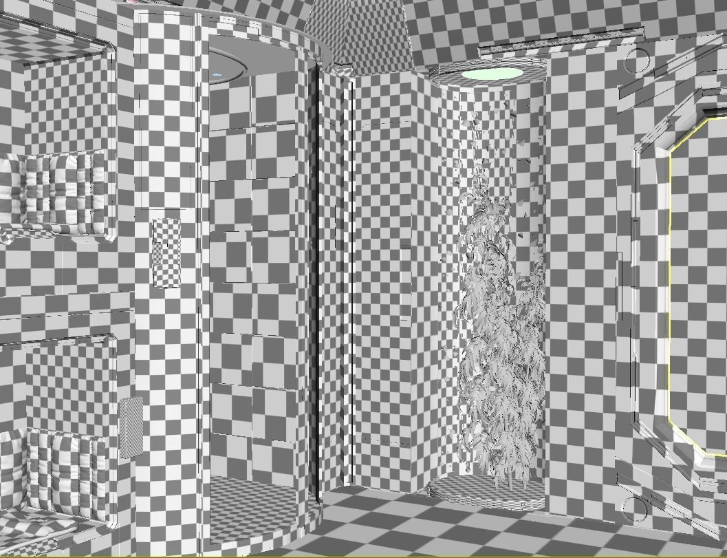 Scifi room 3D model_27