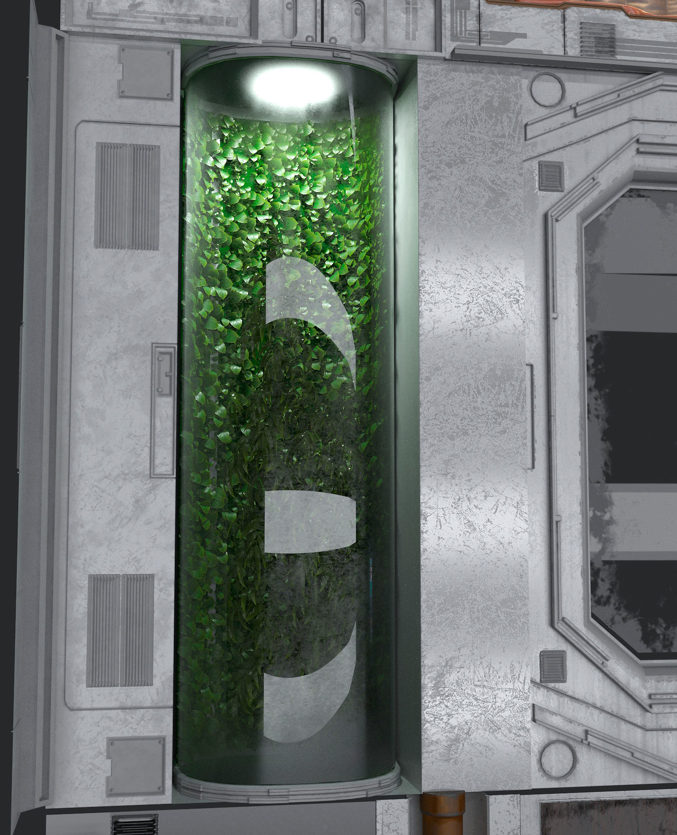 Scifi room 3D model_17