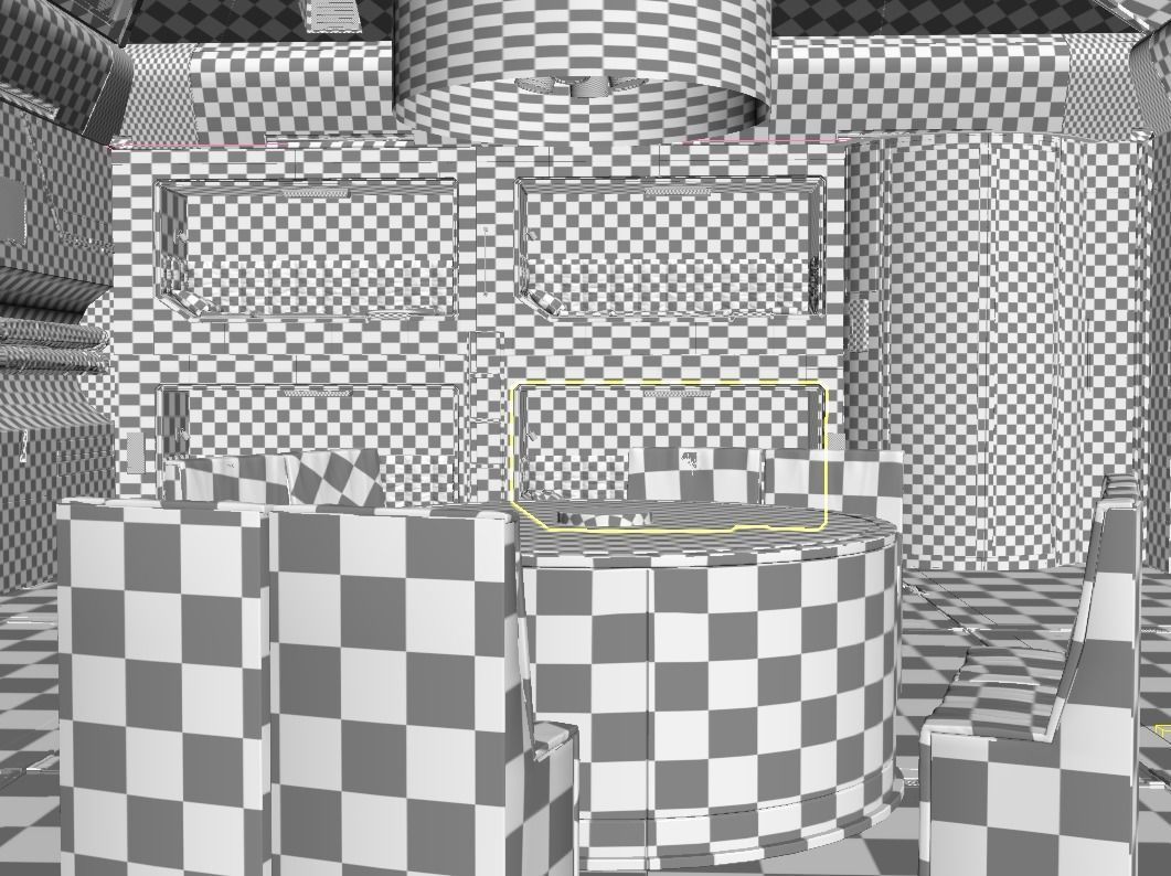 Scifi room 3D model_22