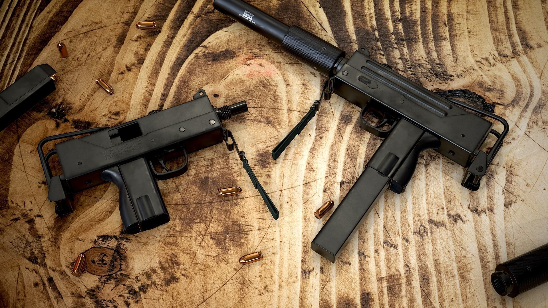 MAC 10 PBR Low-poly 3D model_5