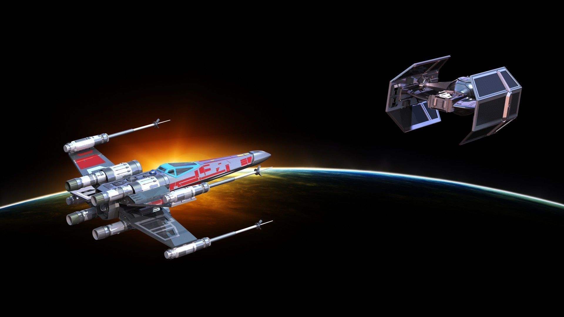 Vader Tide Fighter  3D model_2