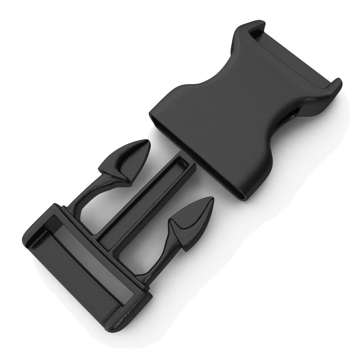 buckle clip  3D model_2