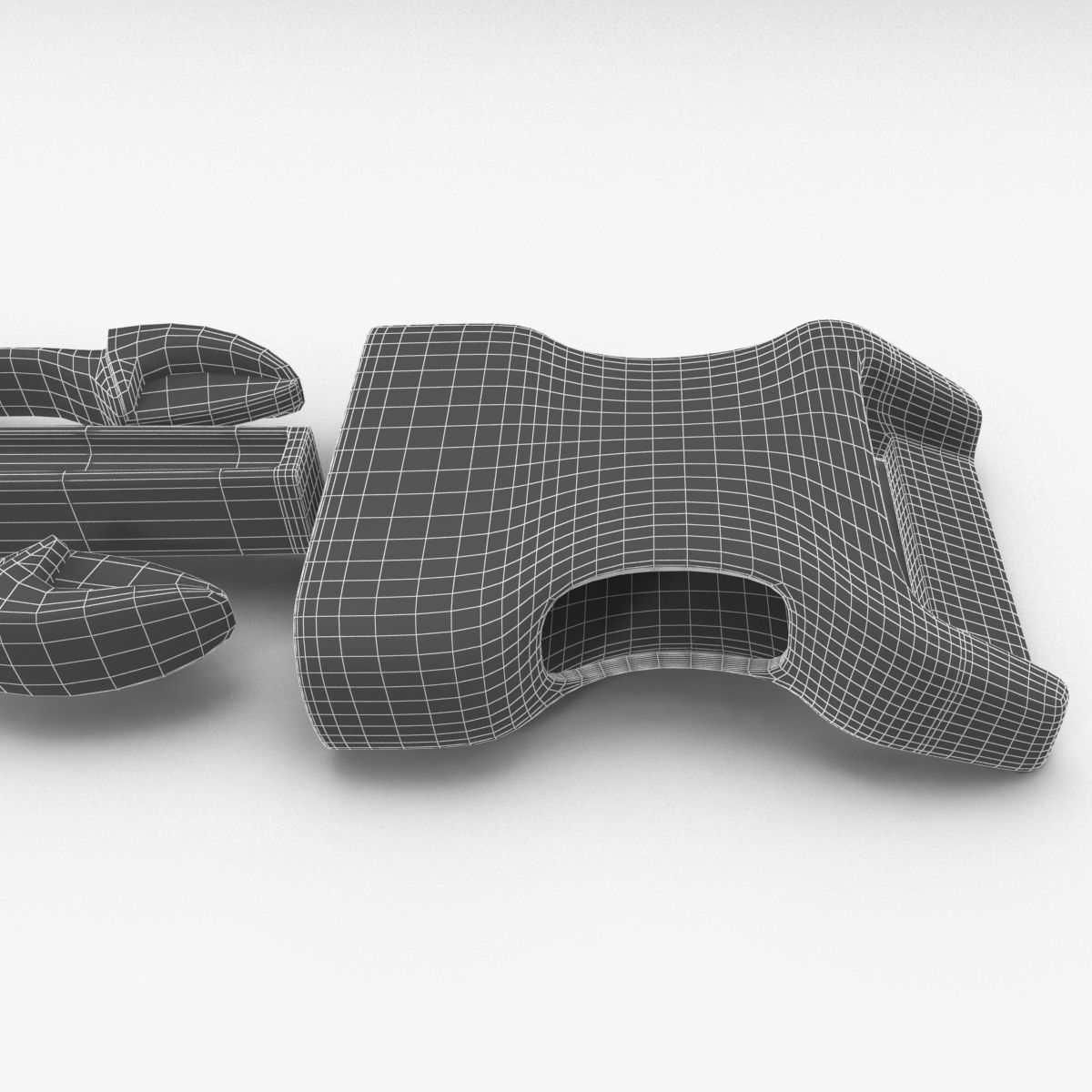 buckle clip  3D model_8