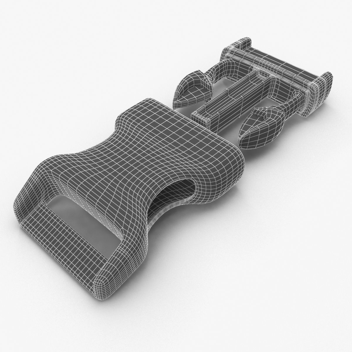 buckle clip  3D model_9