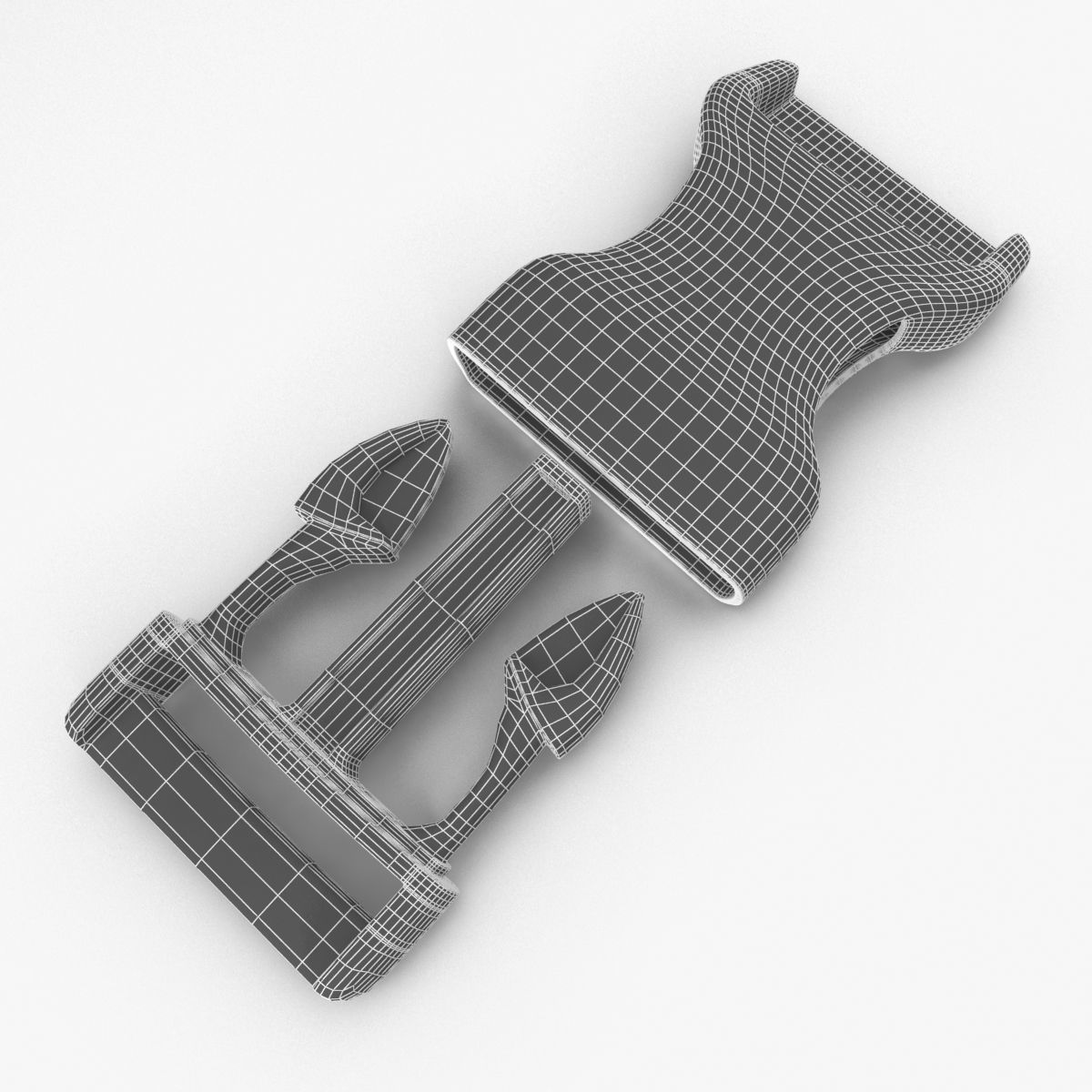 buckle clip  3D model_11