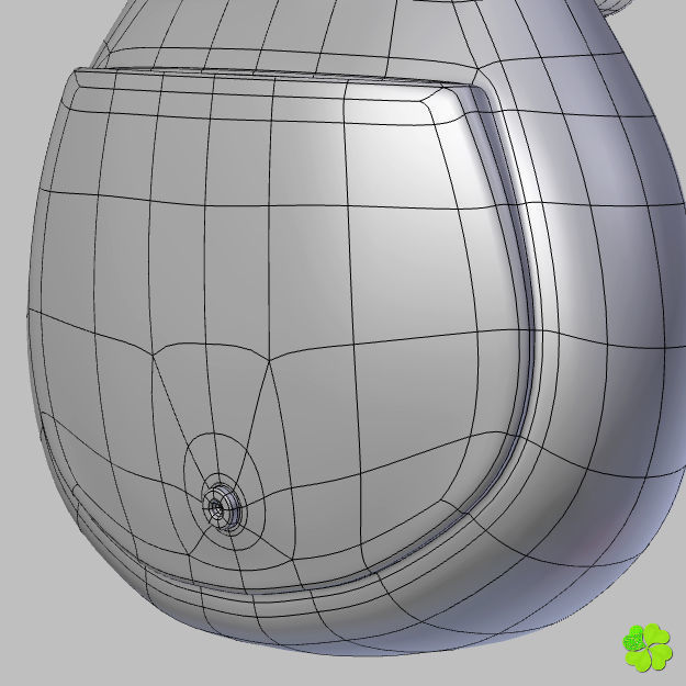 Handbag denim printed low poly Low-poly 3D model_49