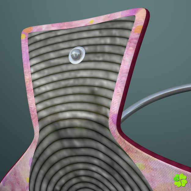 Handbag denim printed low poly Low-poly 3D model_18