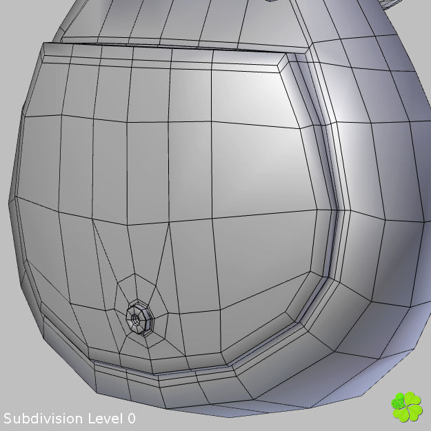 Handbag denim printed low poly Low-poly 3D model_50