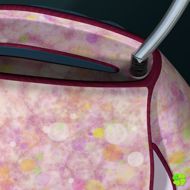 Handbag denim printed low poly Low-poly 3D model_36