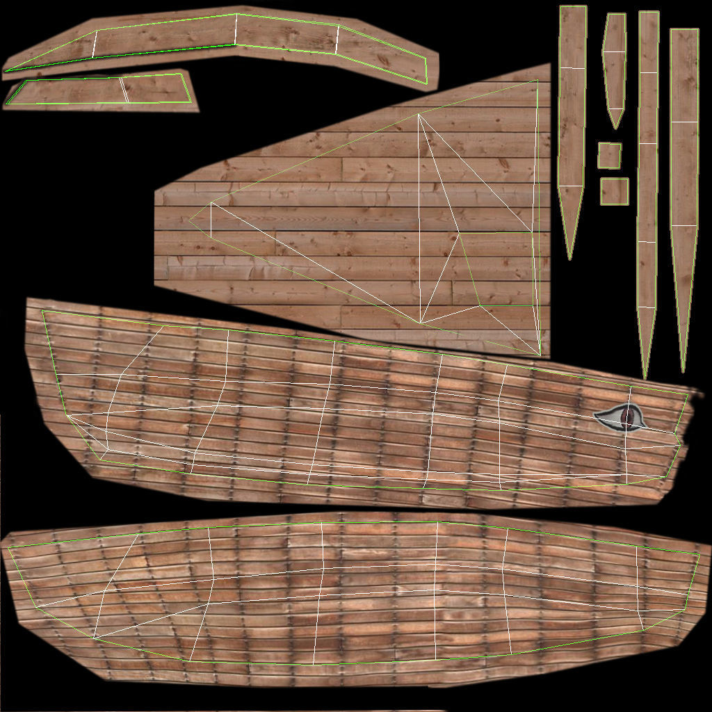 Kyrenia Ancient Trade Ship Low-poly 3D model_11