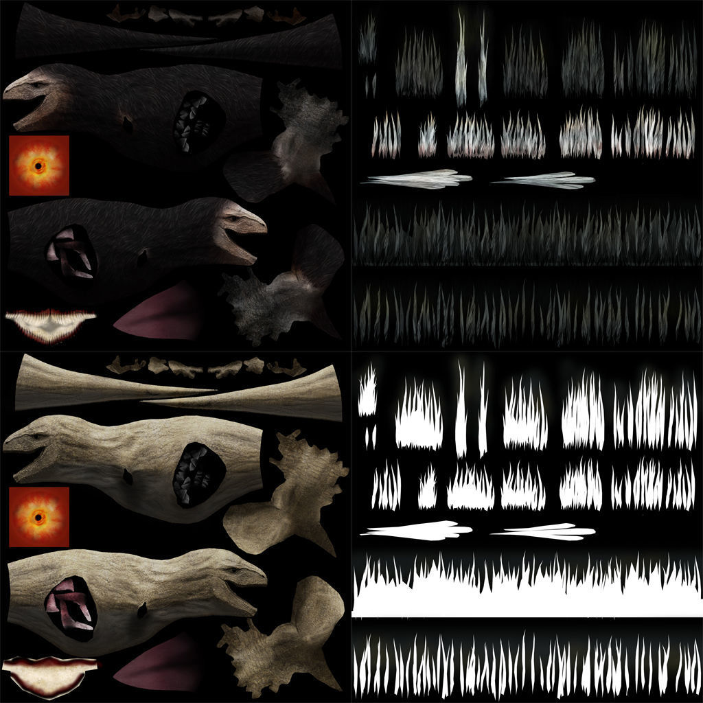 Feathered Tyrannosaurus Low-poly 3D model_6