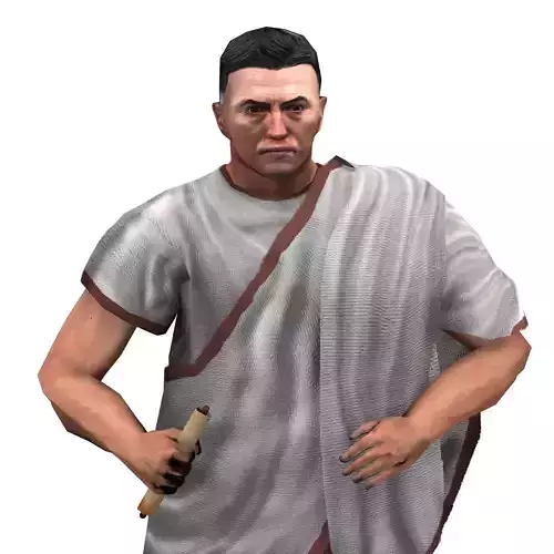 Roman Diplomat Low-poly 3D model