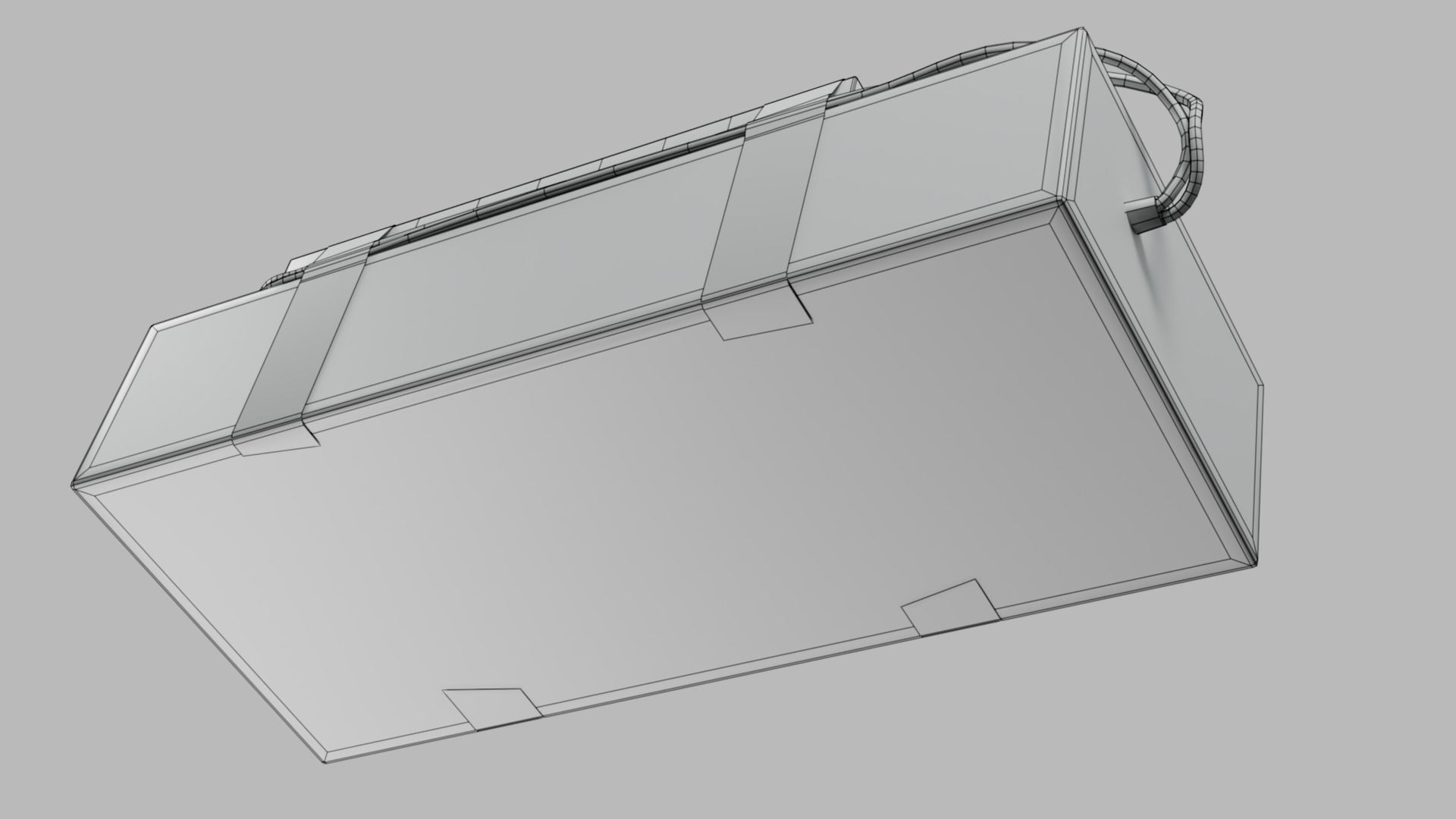 C4 Bomb - Improvised explosive device PBR Low-poly 3D model_7