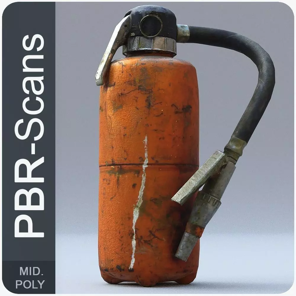 Fire extinguisher 3D model_0