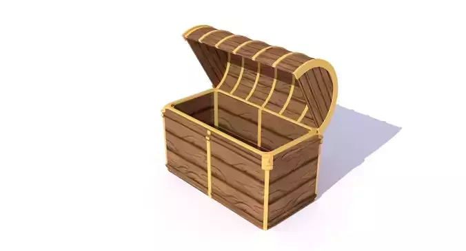 Wooden treasure chest