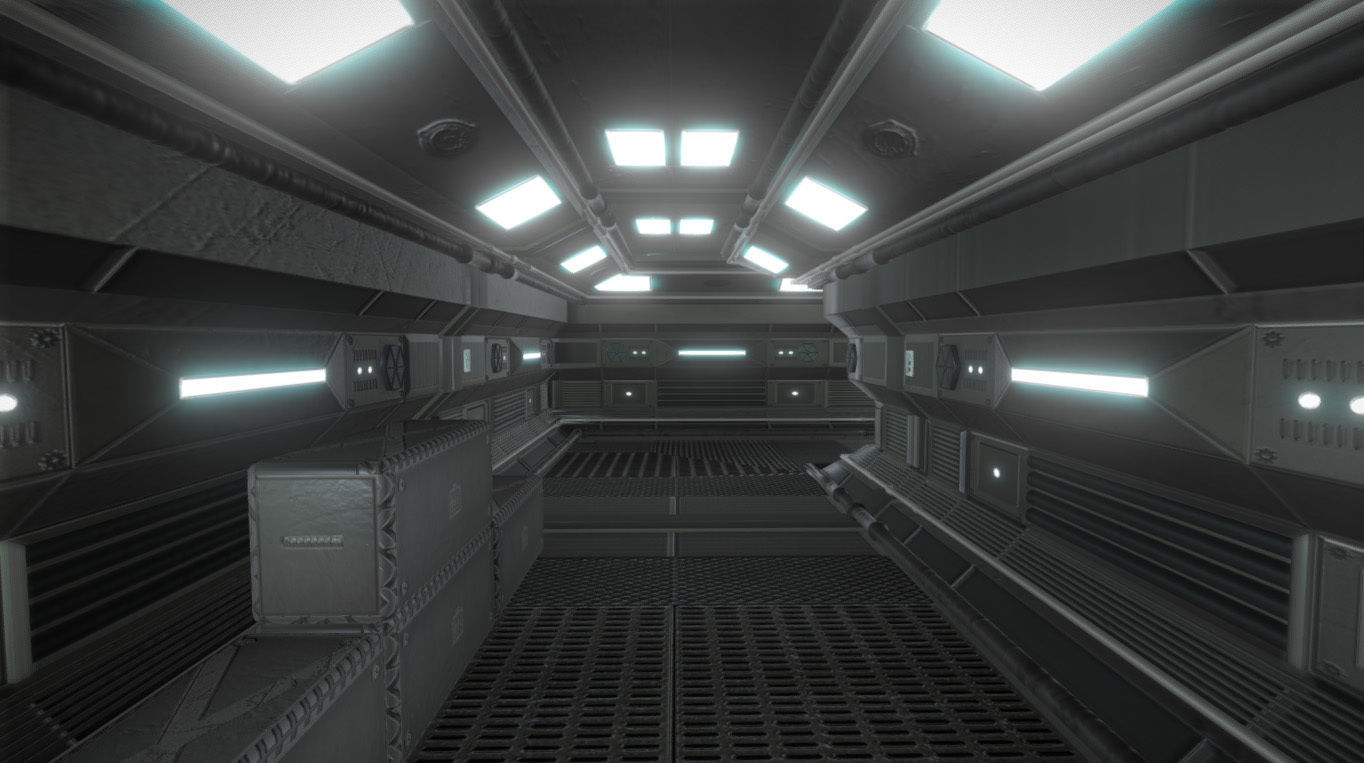 Sci fi Level design Free low-poly 3D model_2