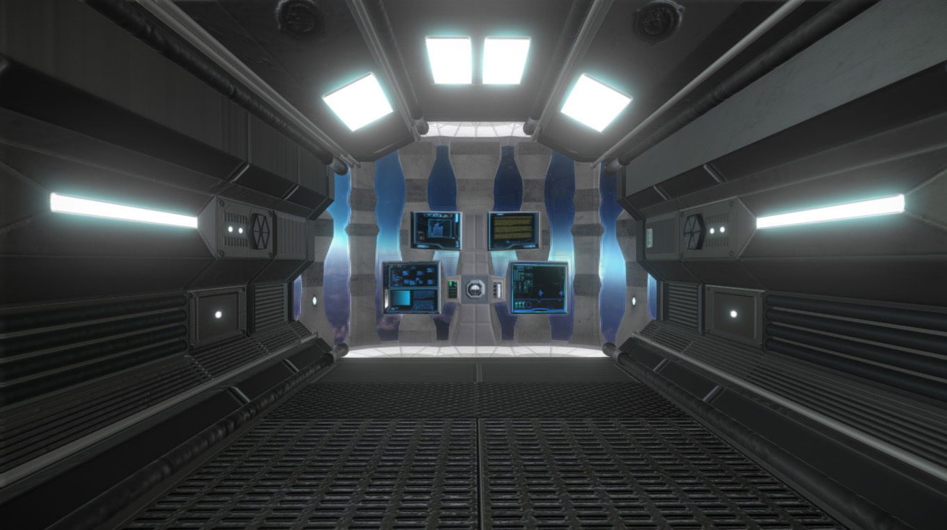 Sci fi Level design Free low-poly 3D model_3