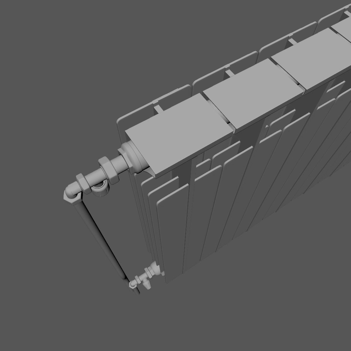 Radiator panel 3D model_2