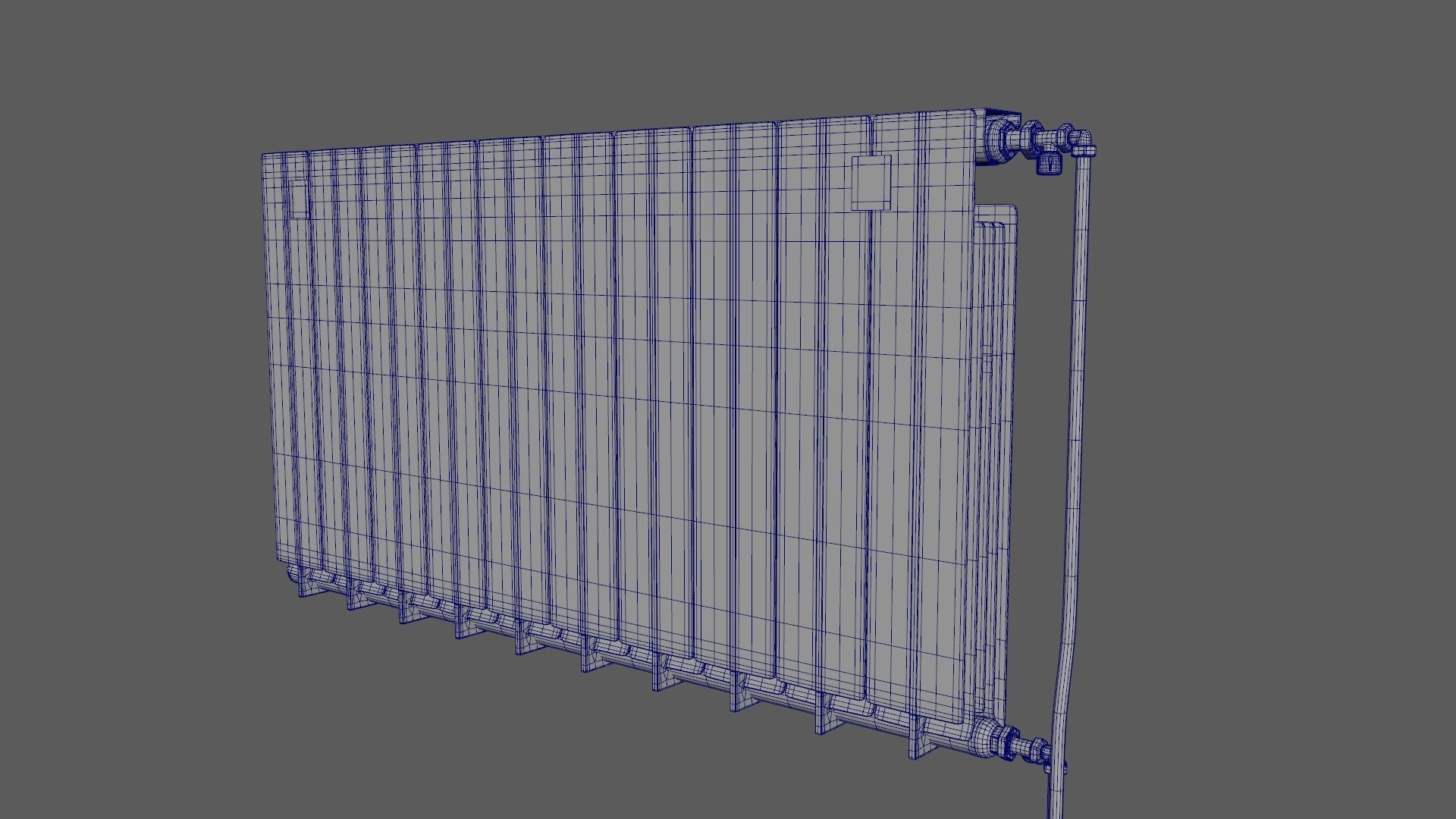 Radiator panel 3D model_3